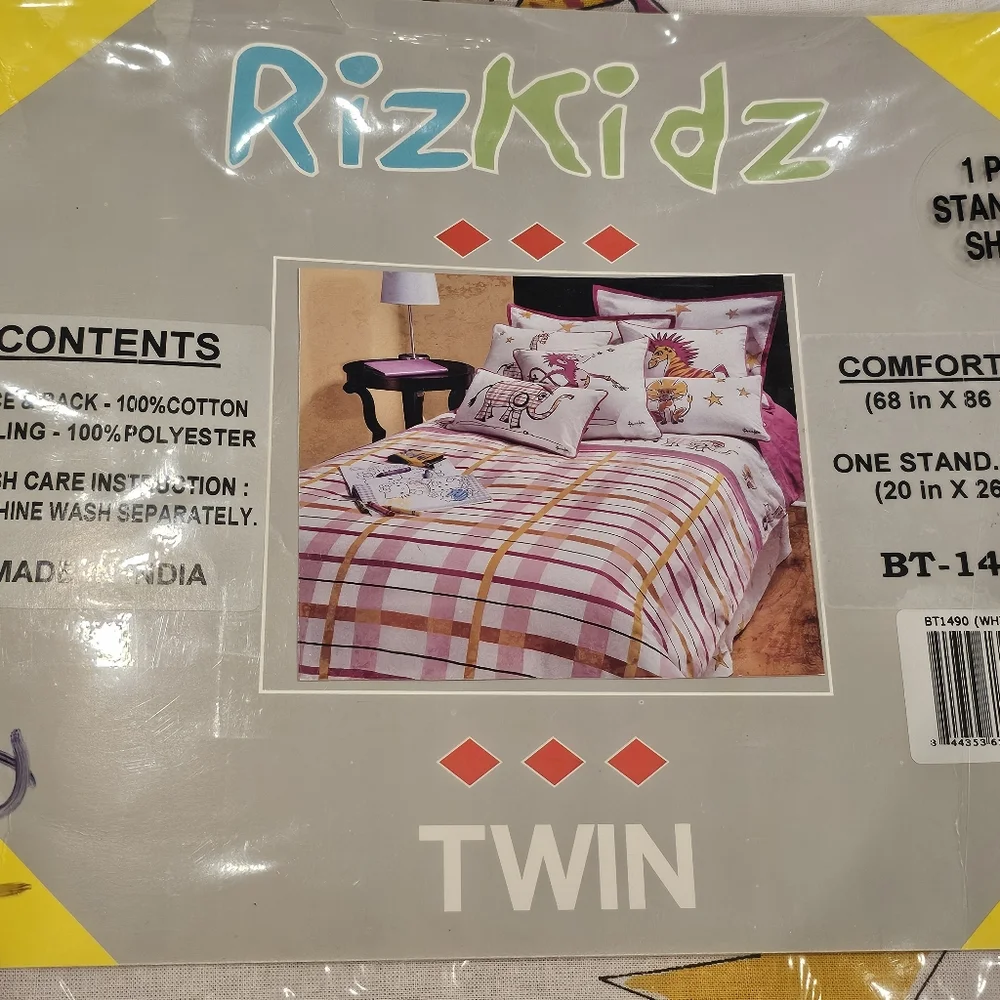 RizKidz Punk Rock Animals Twin 2 PC Comforter Set